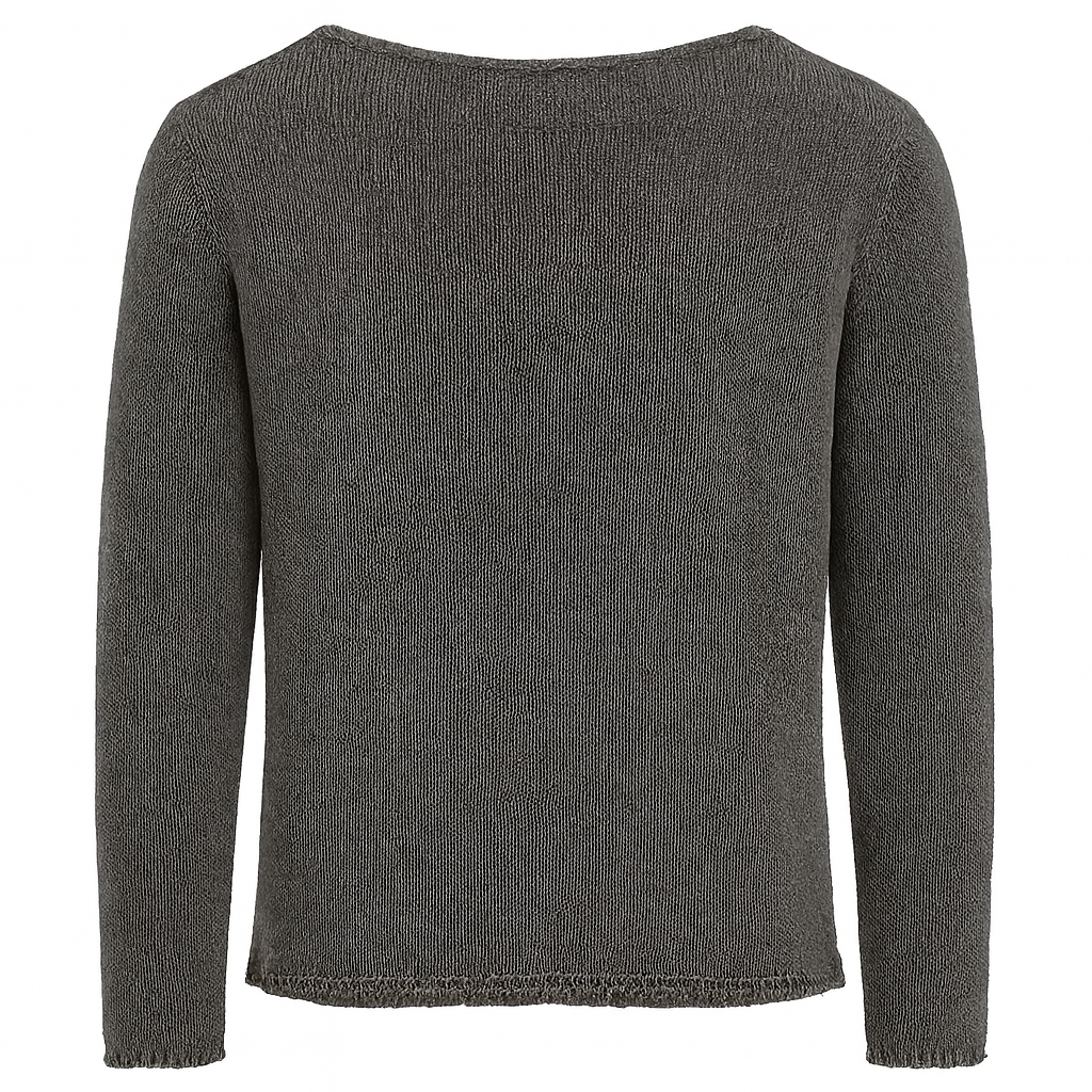 Textured Knit Crewneck Sweater