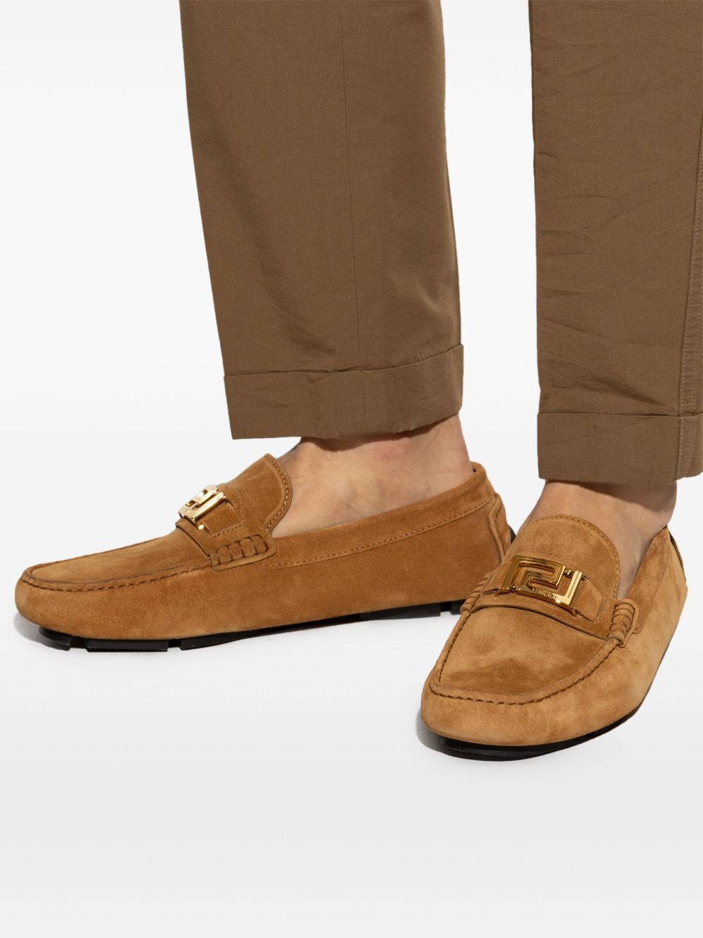 Slip-On Sand Beige Suede Flat Shoes