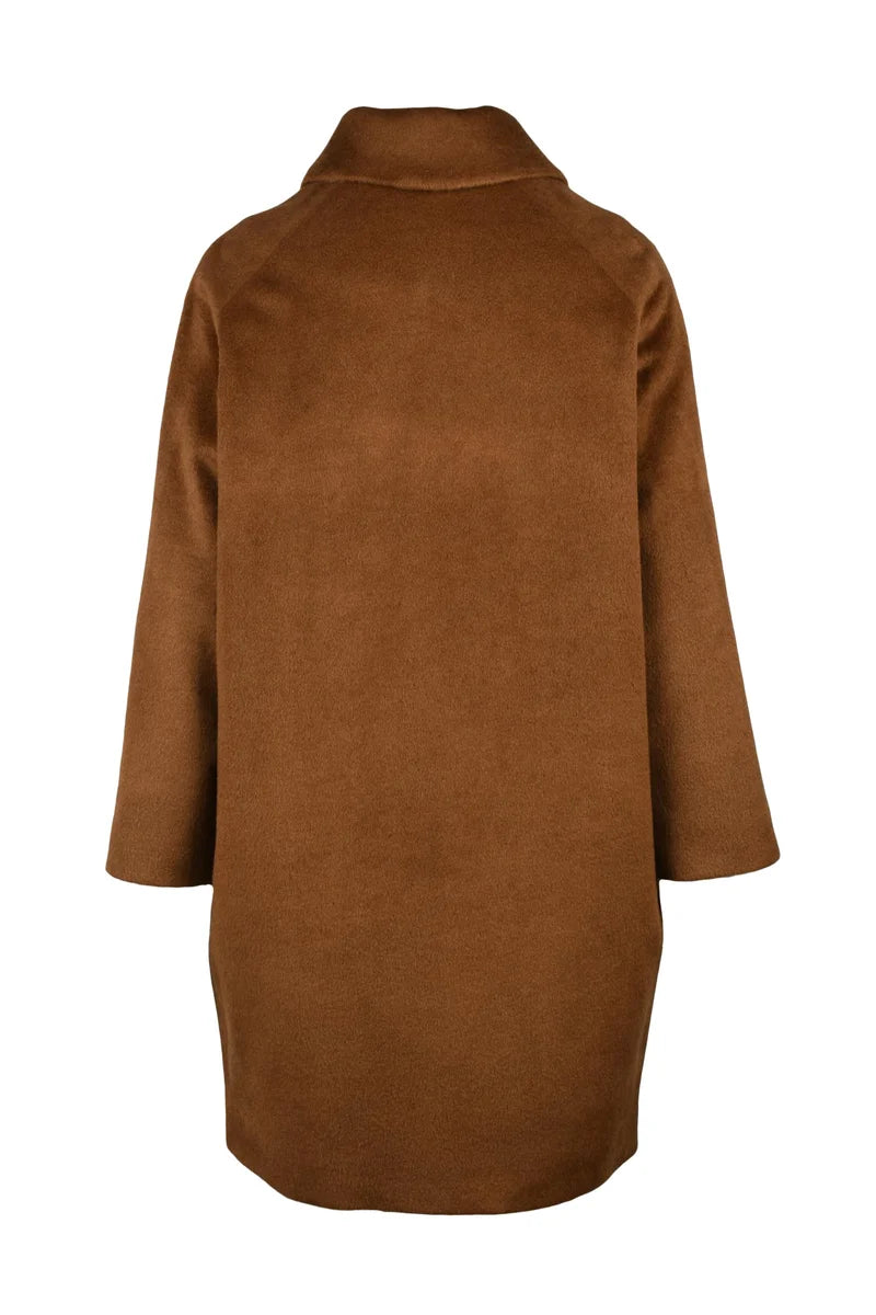 Brown Guttha Coat with Classic Collar