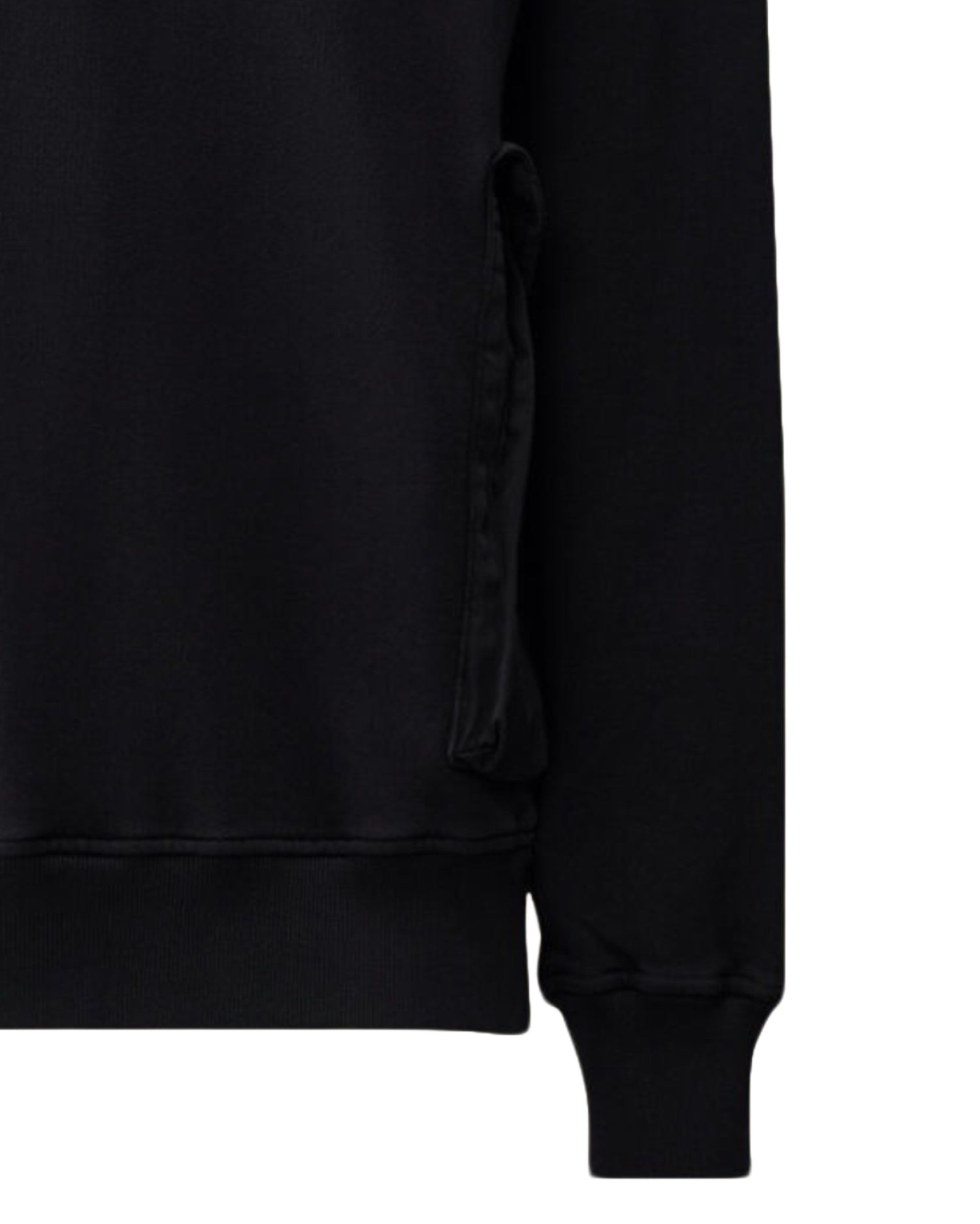Long-Sleeve Crewneck Shirt With Textured Pockets