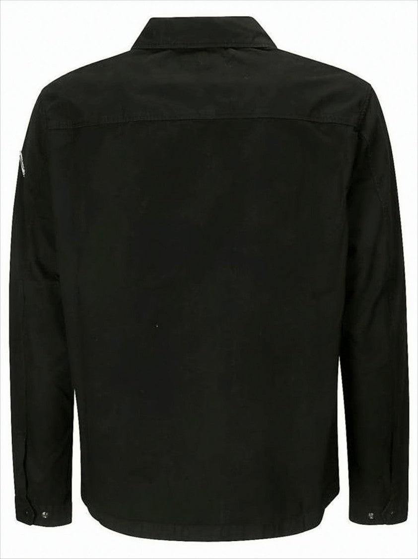 Long-Sleeve Shirt With Front Zip Closure And Chest Pockets