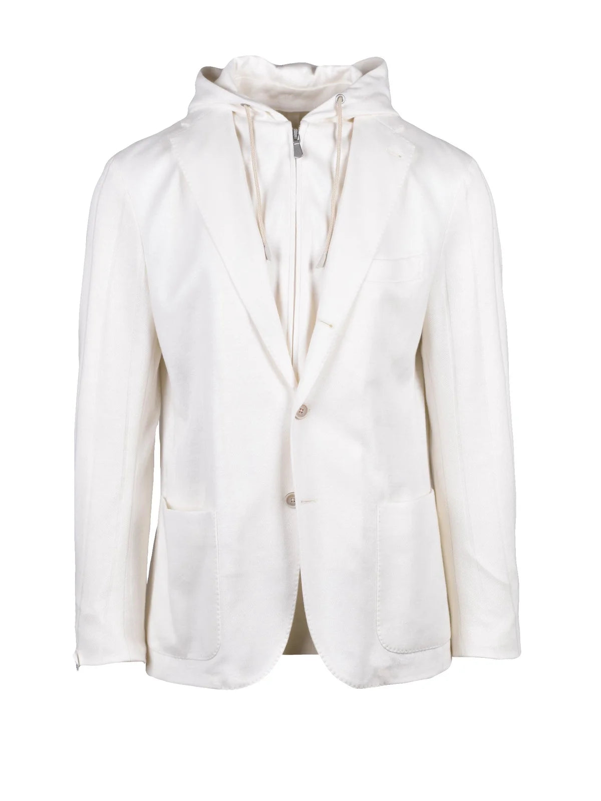 White Linen Cotton Blazer