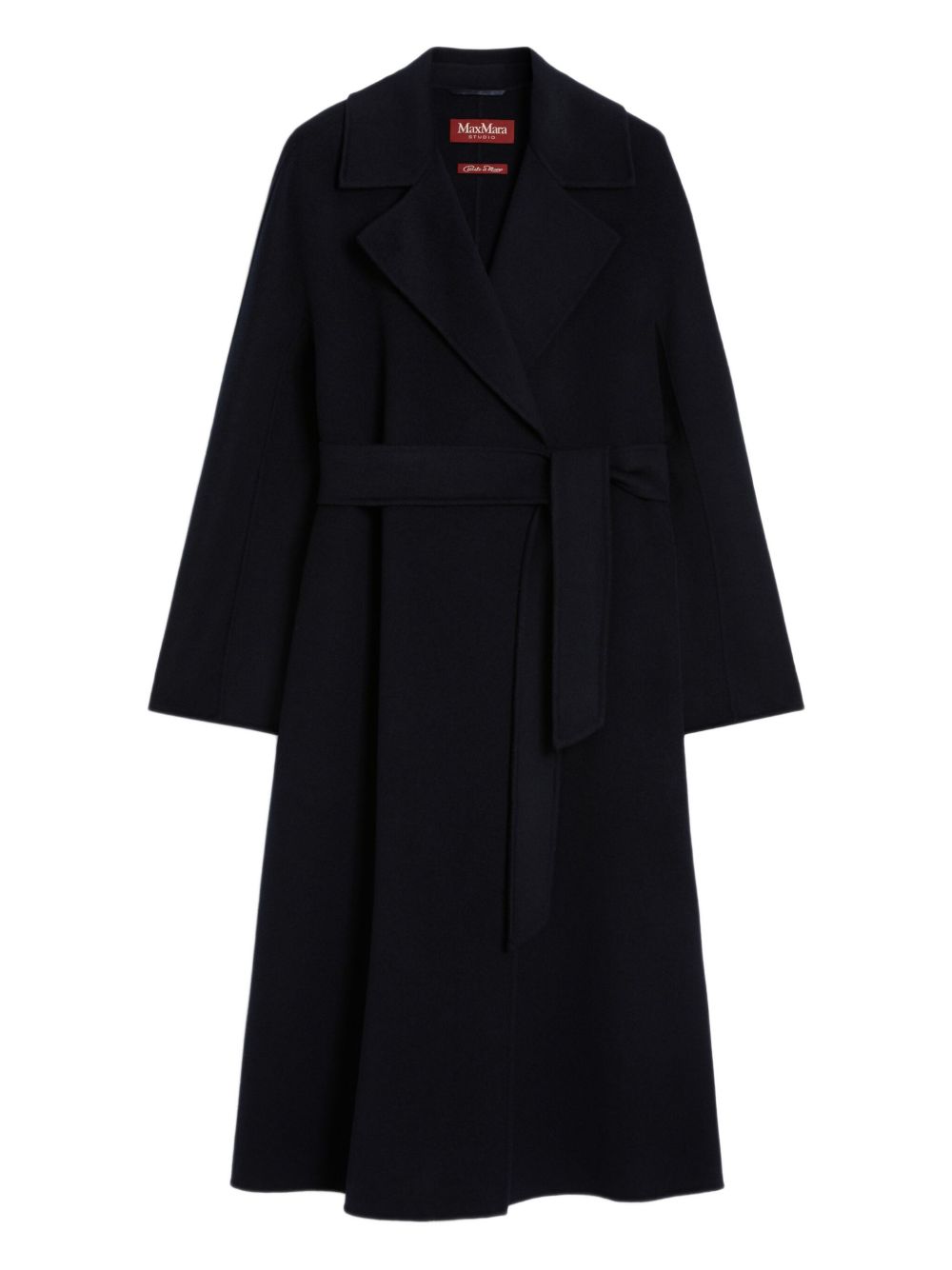 Midi Wrap Coat with Tailored Silhouette