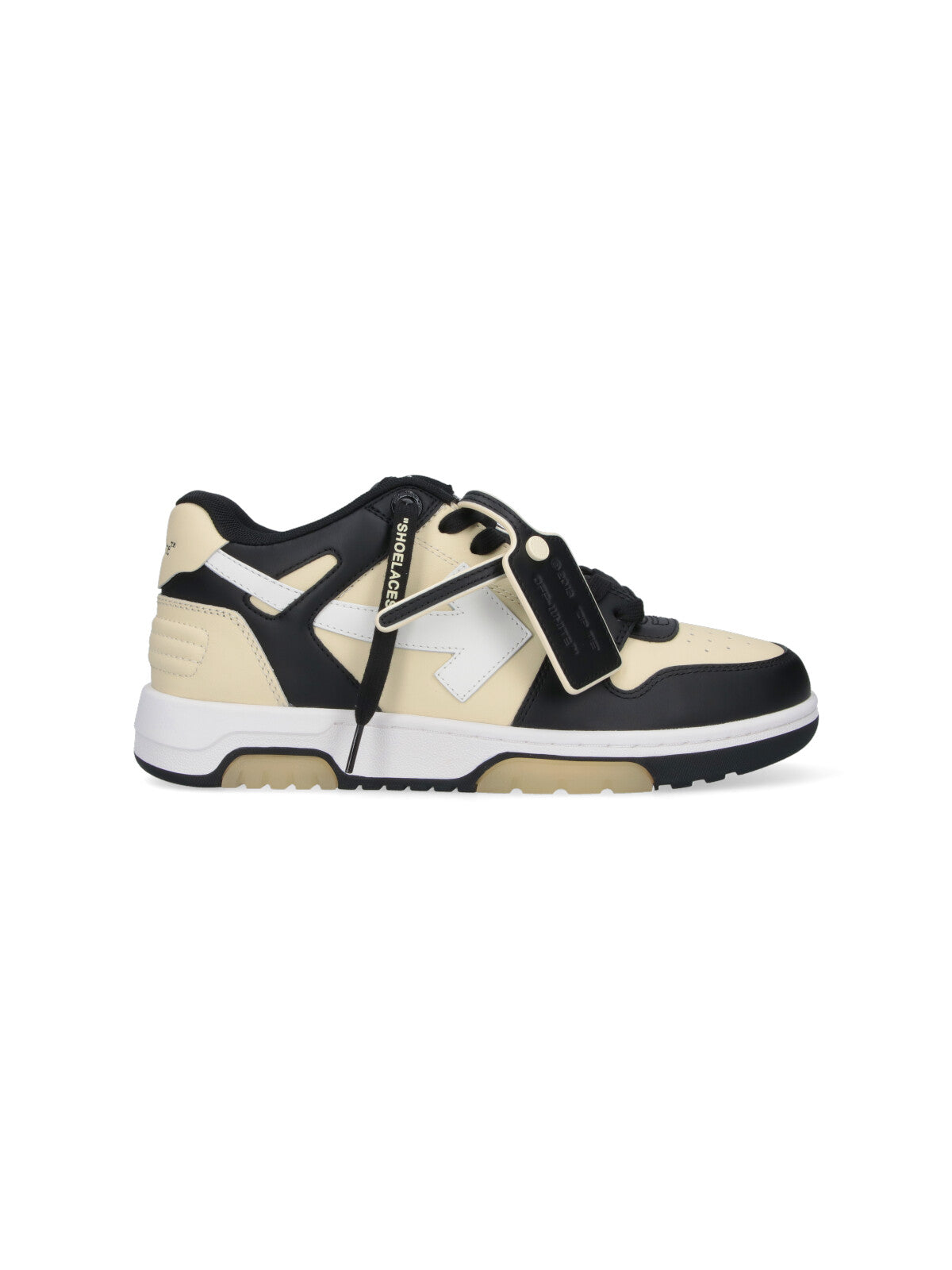 Glow-In-The-Dark Leather Sneakers With Iconic Logo Details