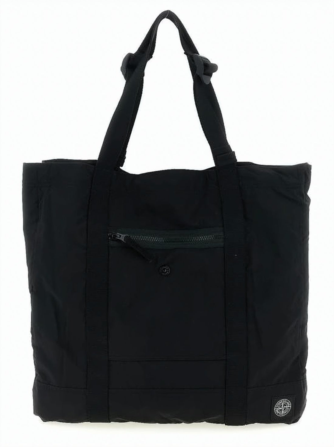 Black Tote Bag with Durable Polyamide Fabric