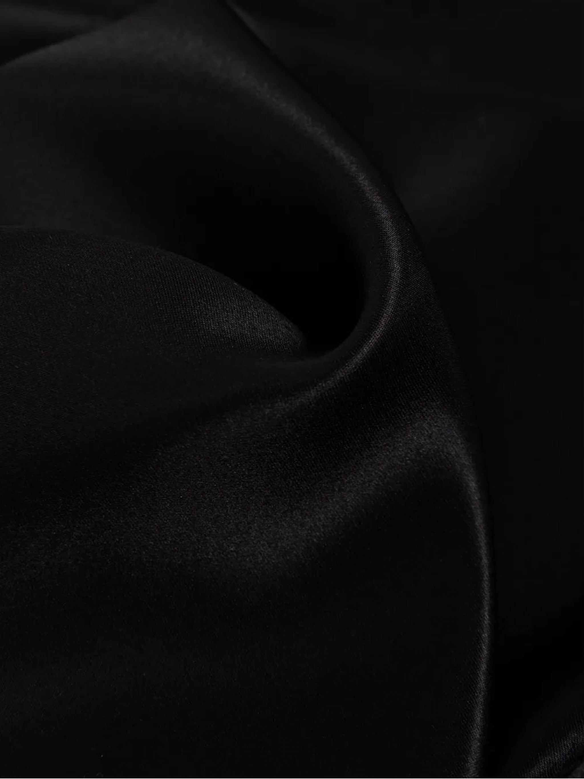 Foulard Rectangular Satin Silk Scarf