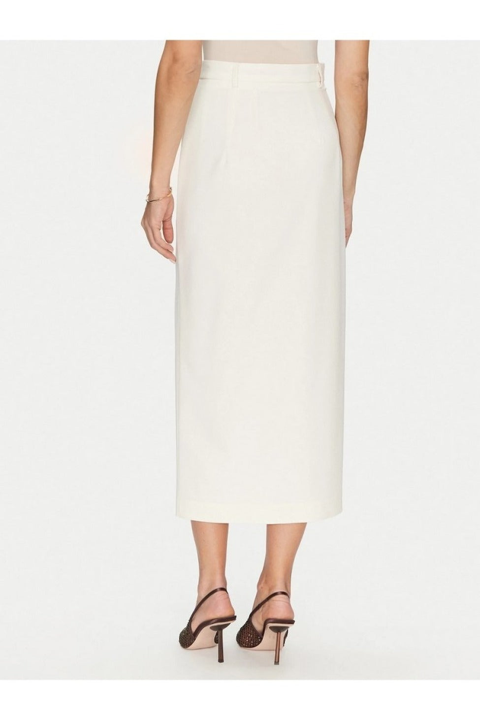 Midi Skirt With Front Slit