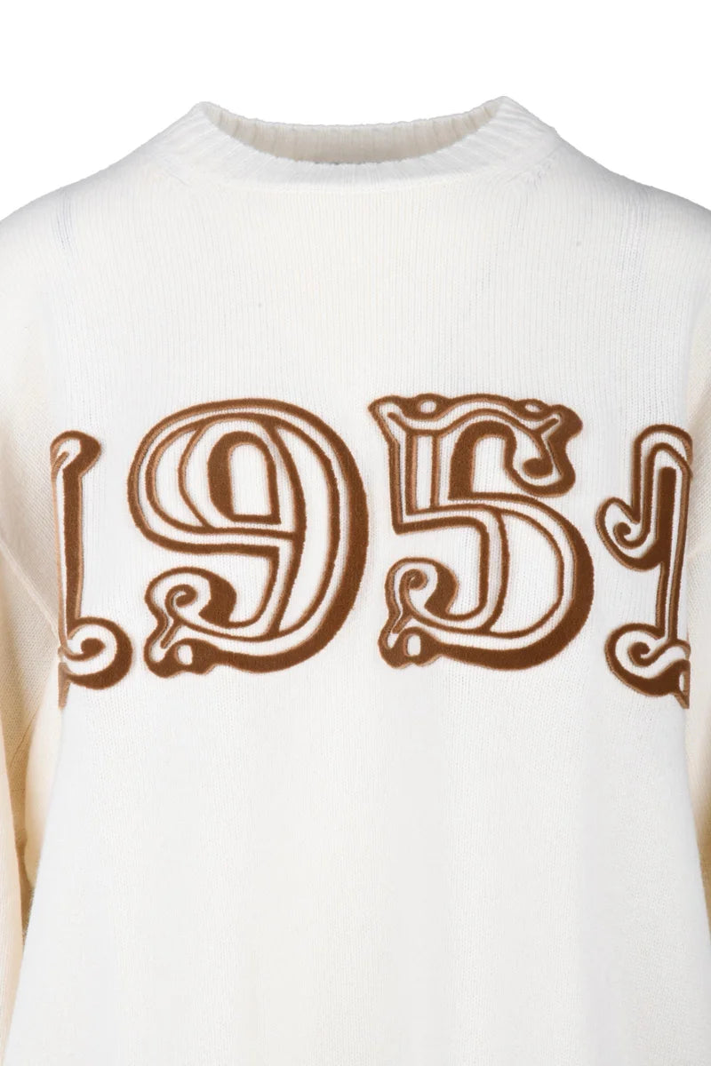 Fido1 Loose Sweater - White