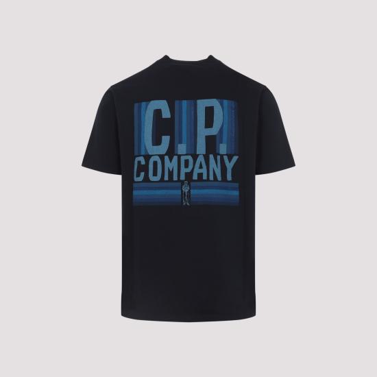 Short-Sleeve T-Shirt With Graphic Logo And Classic Crew Neckline