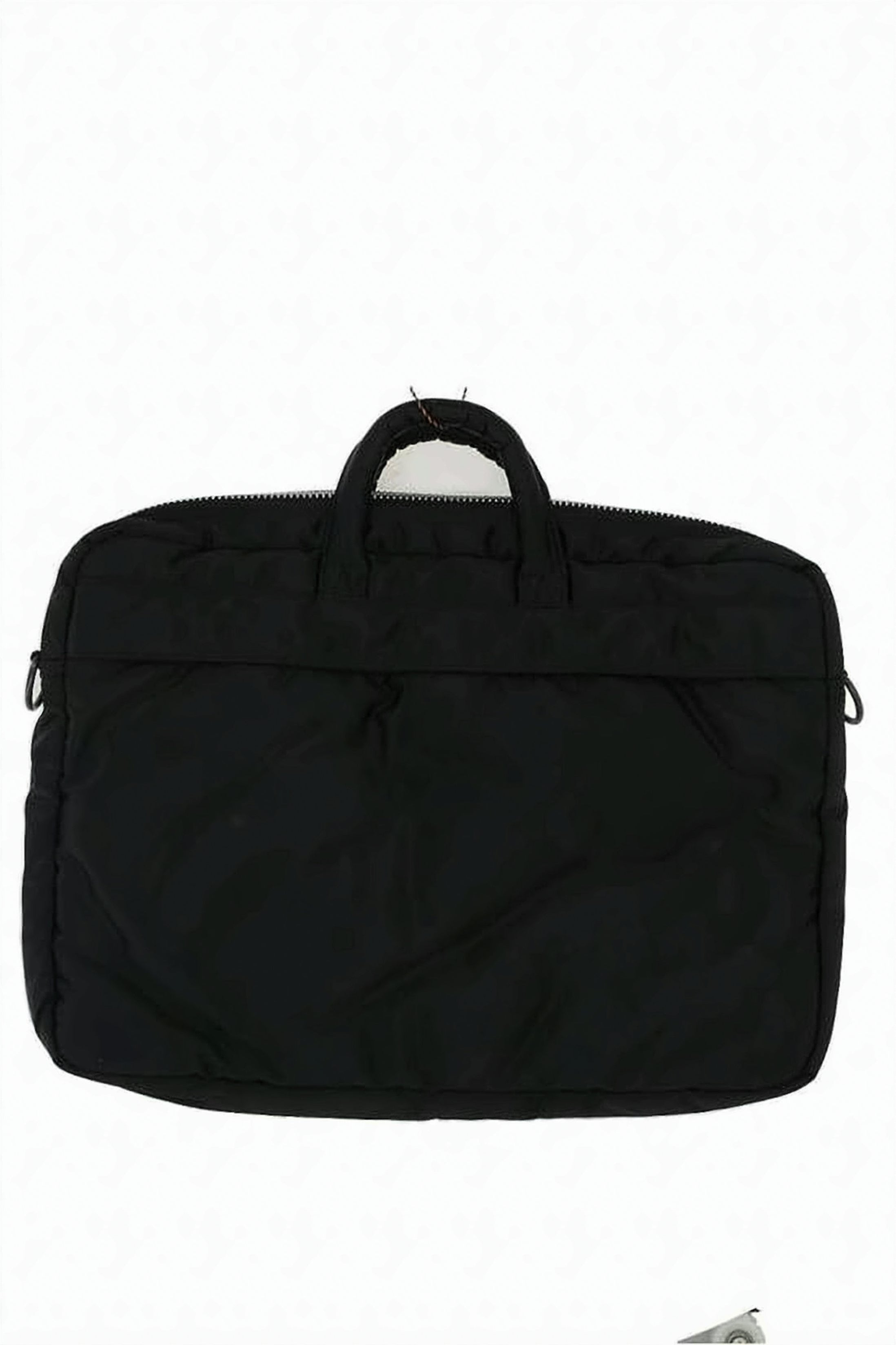 Dual-Pocket Nylon Document Bag with Detachable Shoulder Strap
