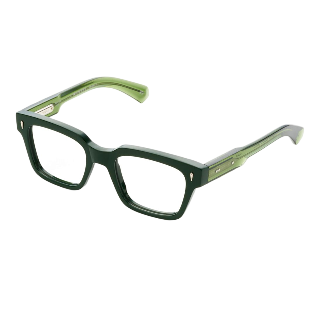 Premium 1 Rectangular Frame Sunglasses with Translucent Temples