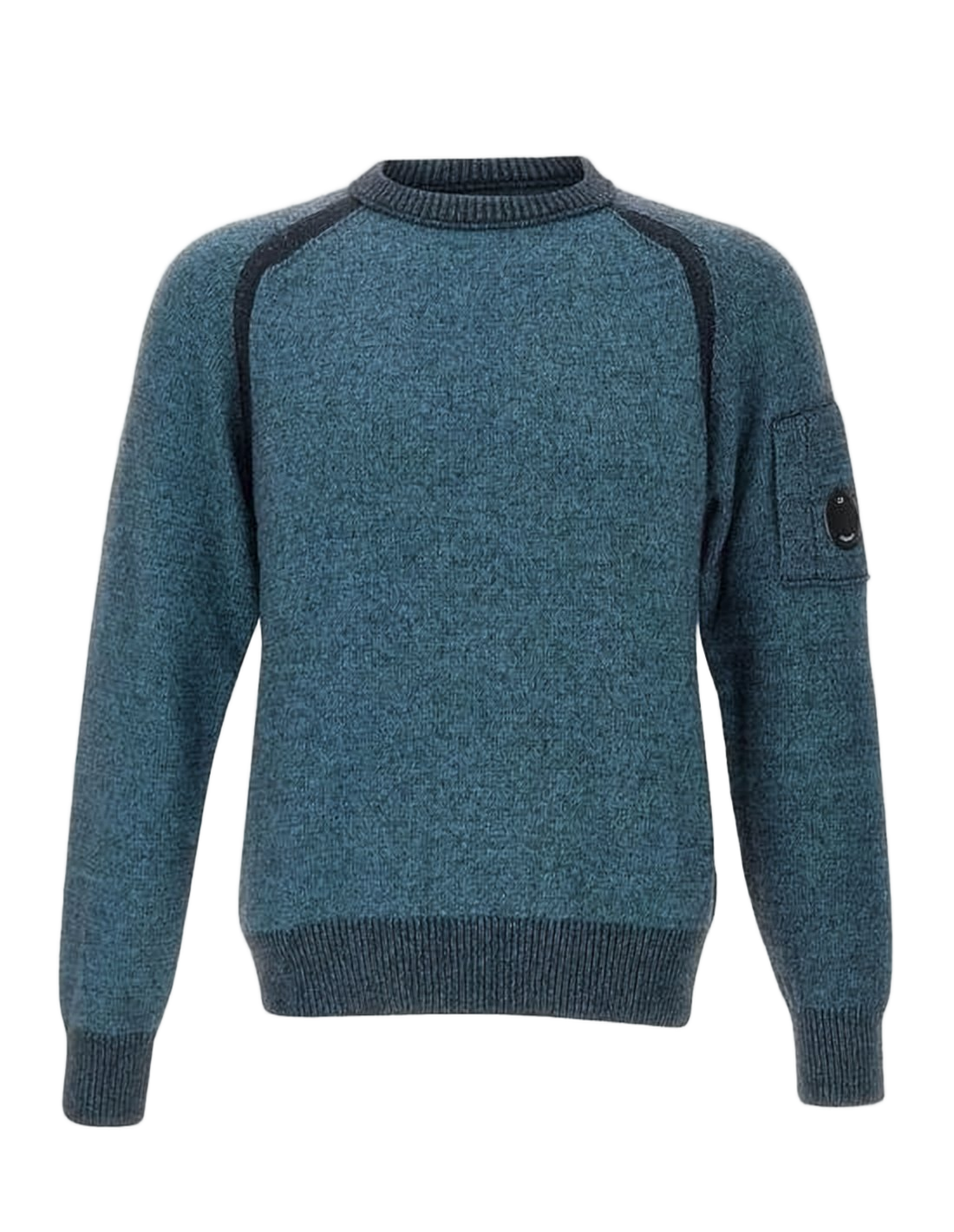 Textured Knit Sweater with Patch Pocket
