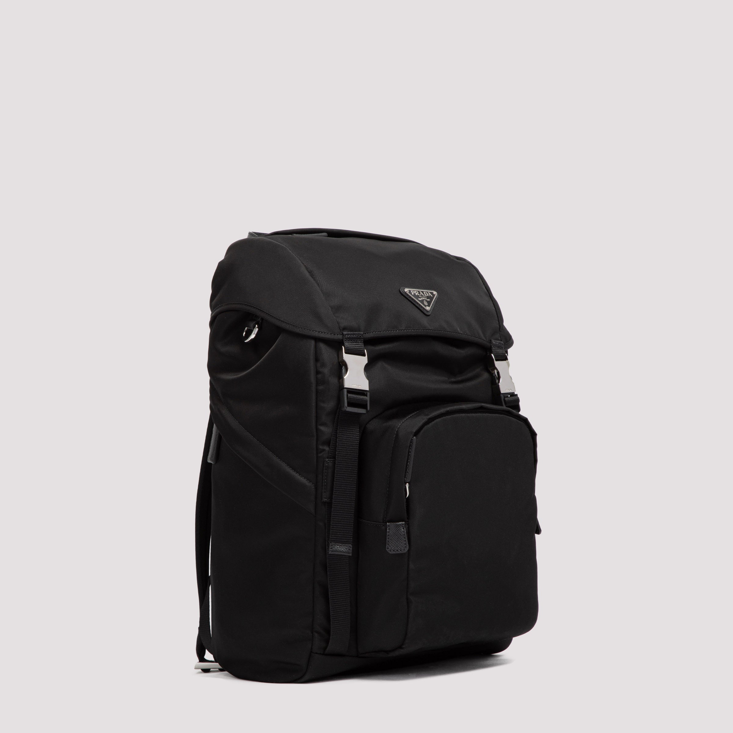 Black Nylon Backpack