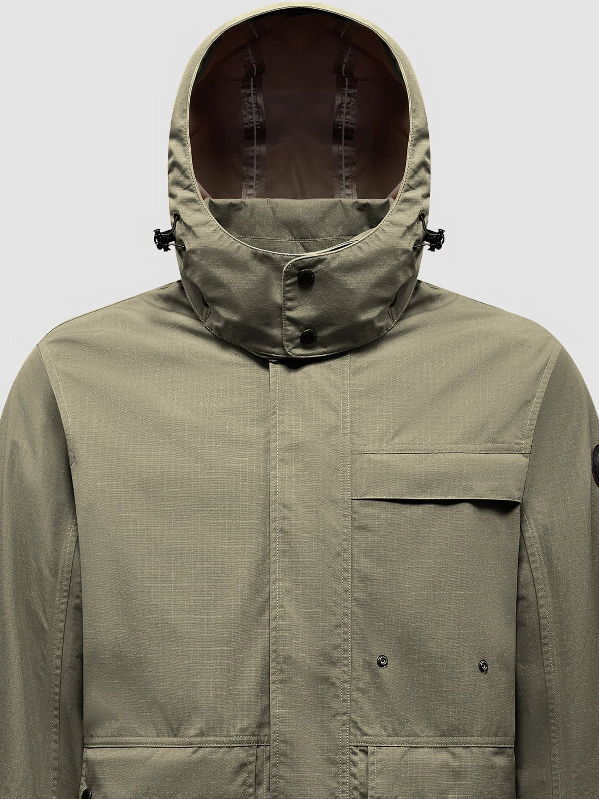 Choros Structured Hooded Flap Pocket Jacket