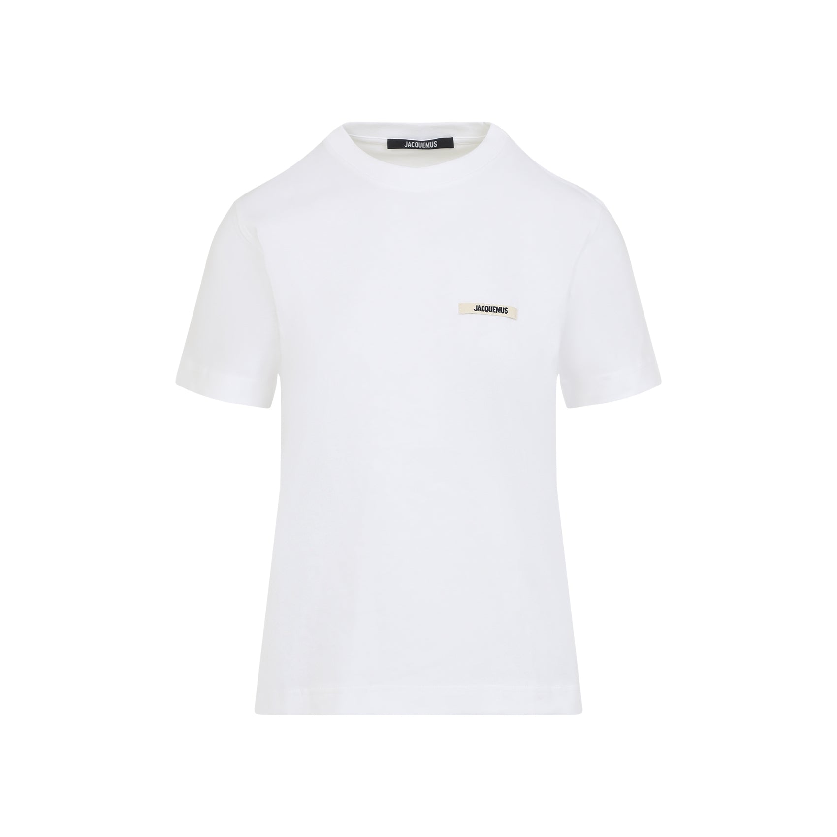 Short-Sleeve Cotton T-Shirt With Rectangular Patch