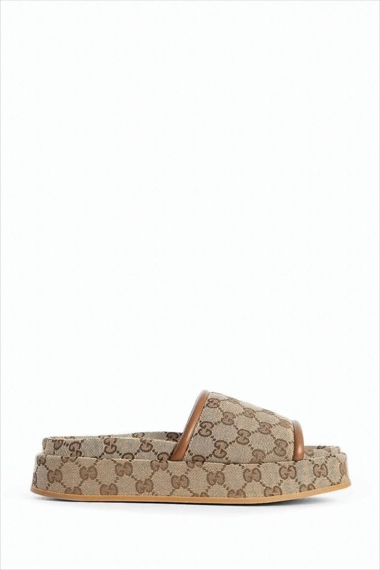 Monogram Canvas Slip-On Mules