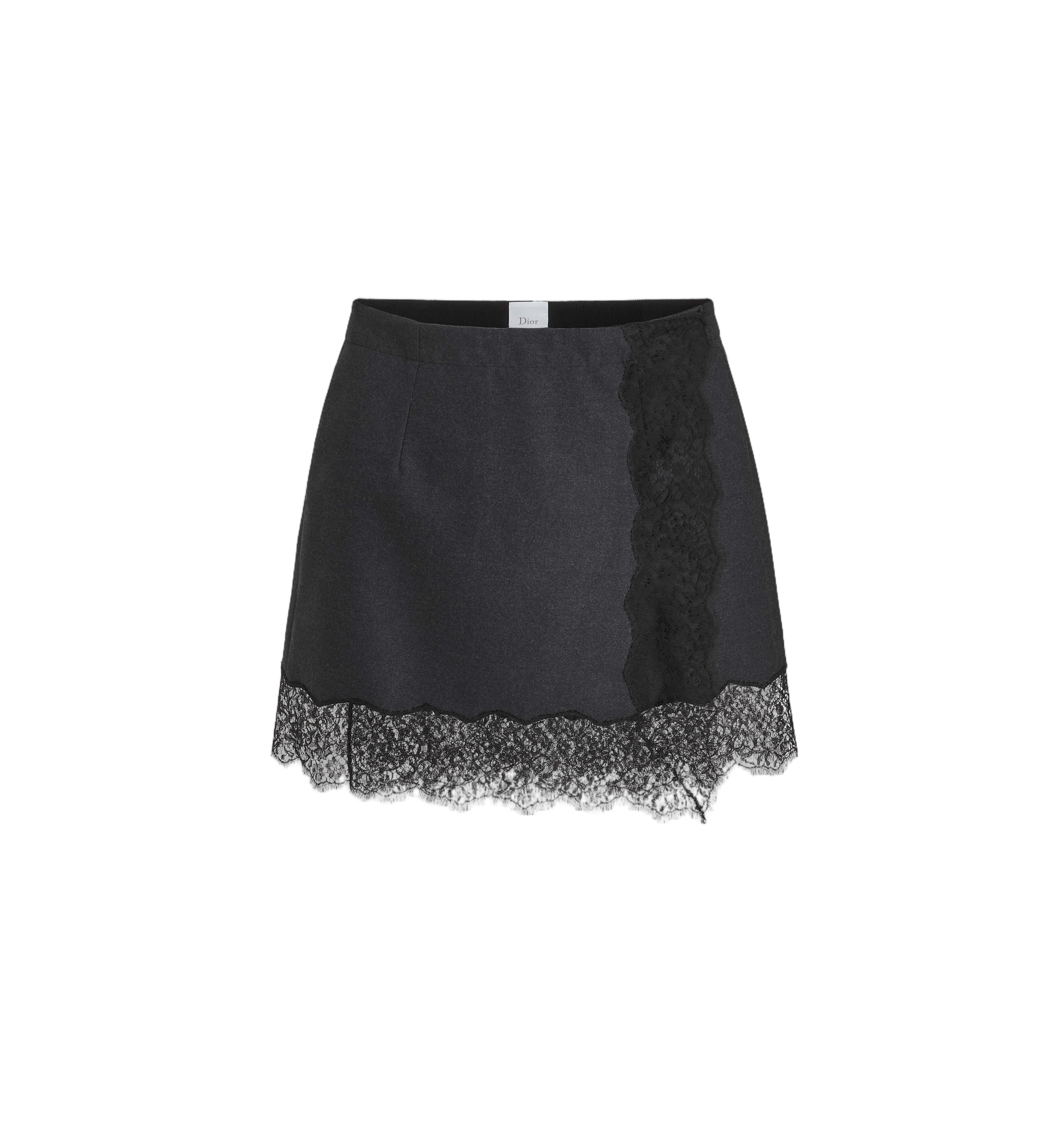 Mini Skirt With Intricate Lace Detailing