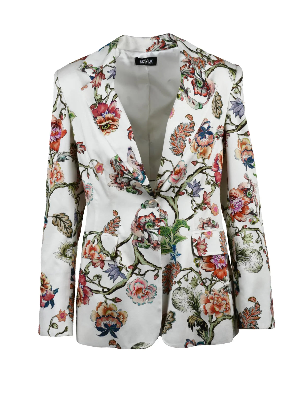Multicolor Viscose Satin Jacket