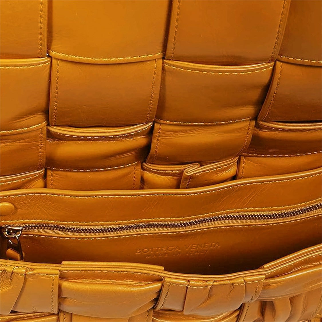 Padded Pleated Calfskin Cassette Shoulder Bag