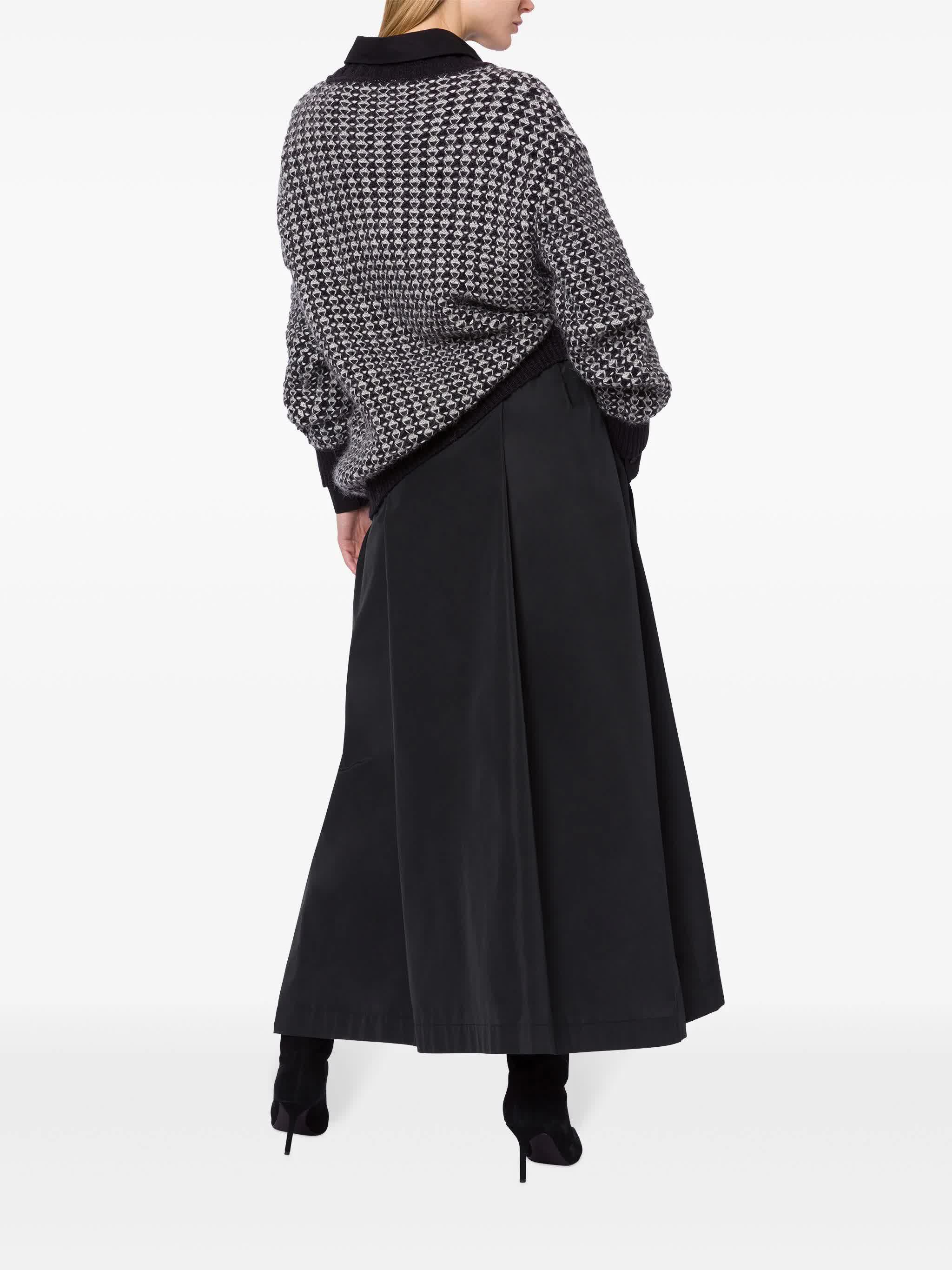 Neutral Oversized Mohair Blend Sweater