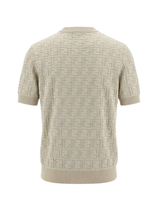 Textured Short-Sleeve Ff Selleria Sweater