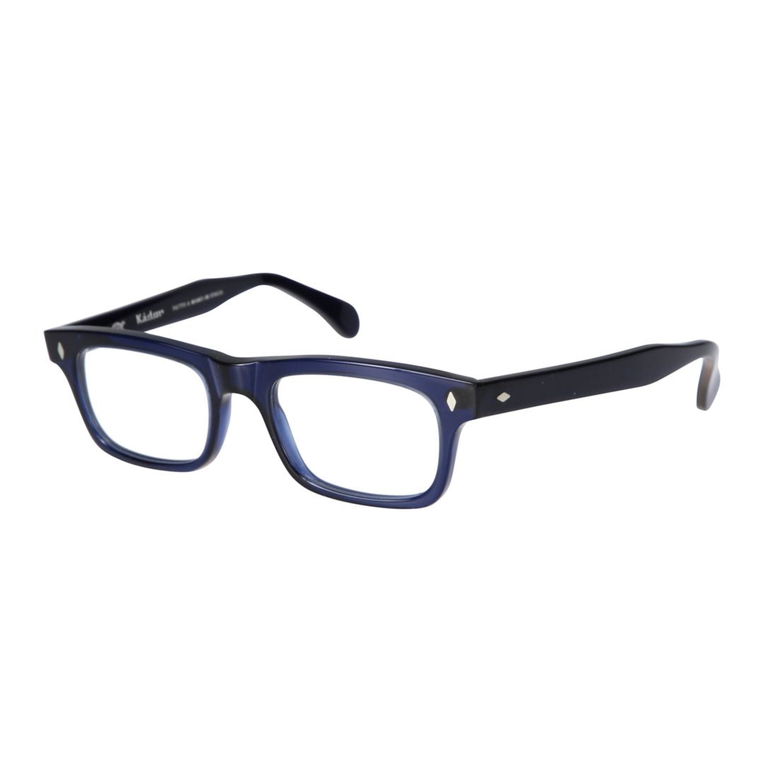 Niki Rectangular Frame Eyeglasses with Metallic Accents