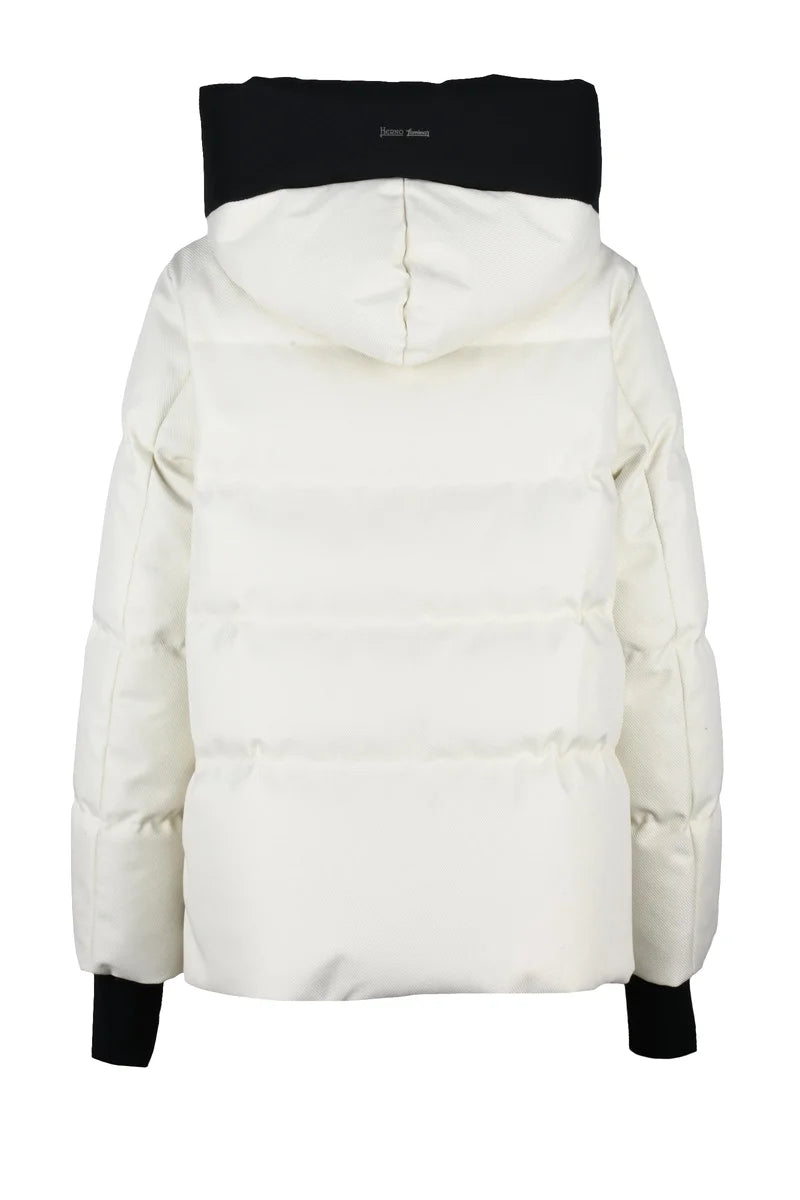 Laminar Down Jacket Zip - White/Black