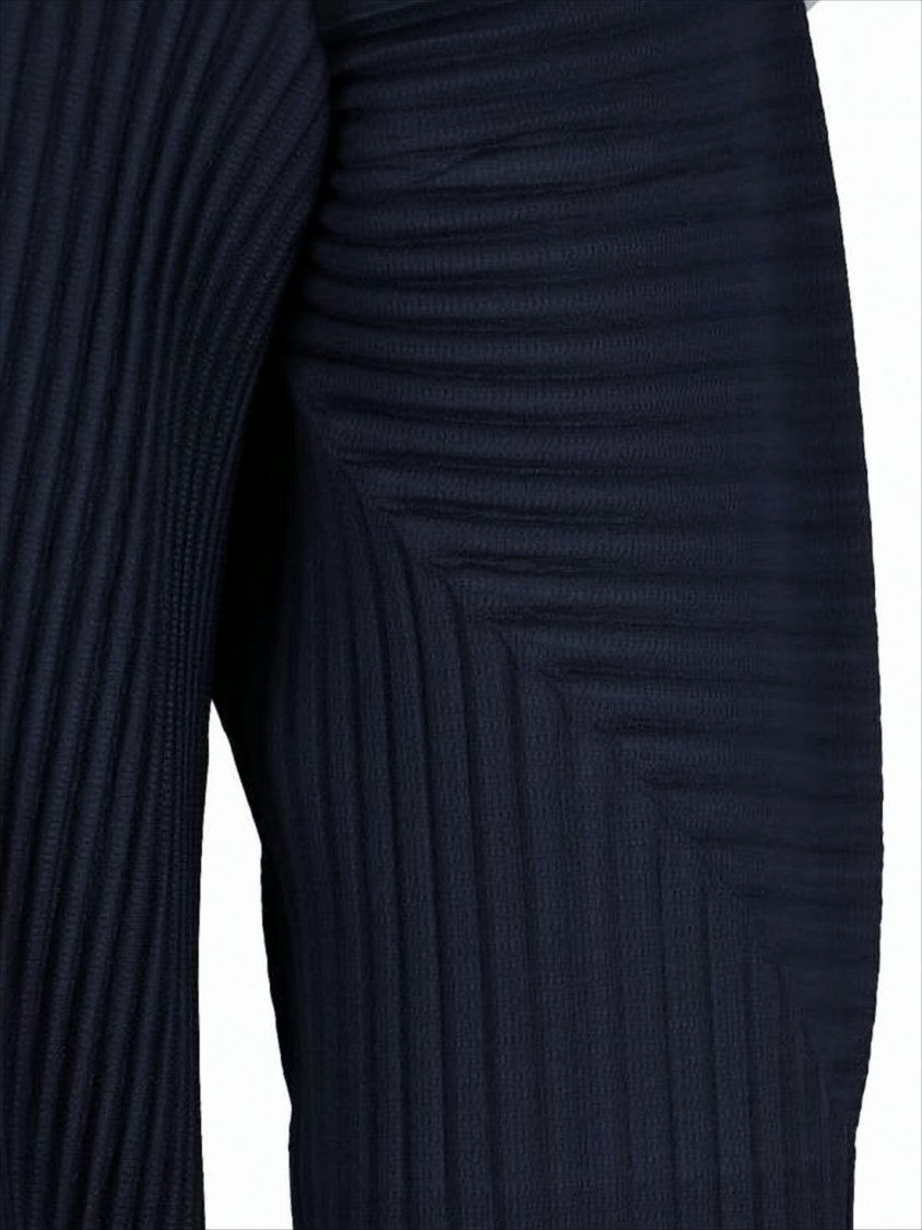 Pleated Texture Long-Sleeve T-Shirt