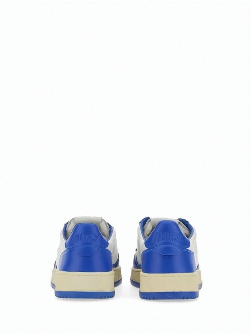 Low-Top Sneakers with Smooth Leather Panels