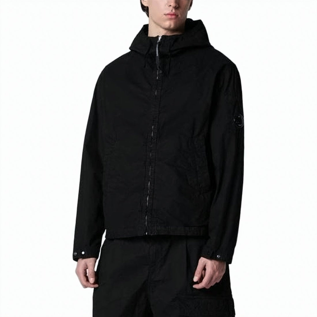 Black Jacket with Front Zipper