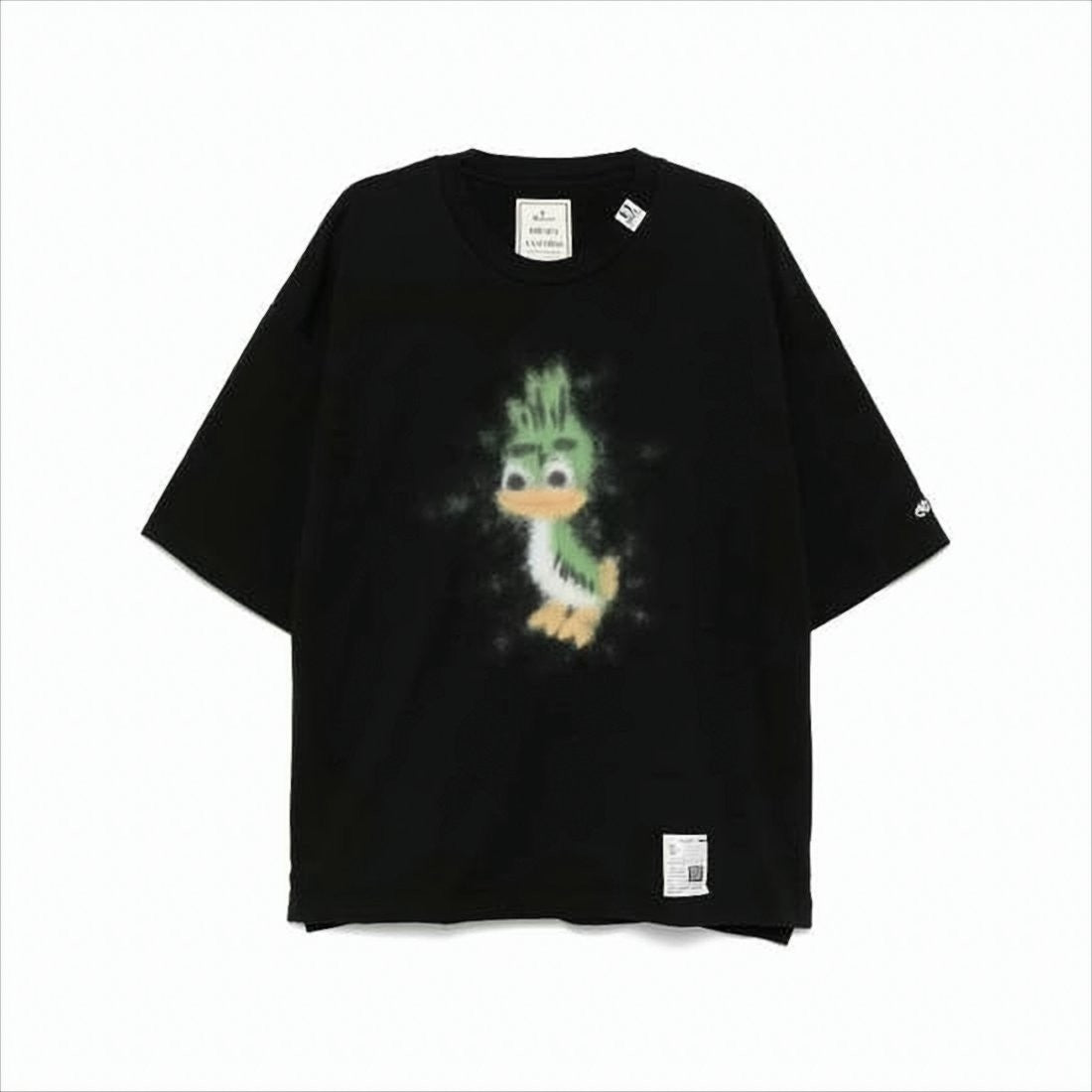 Oversized Printed T-Shirt with Unique Green Duck Graphic