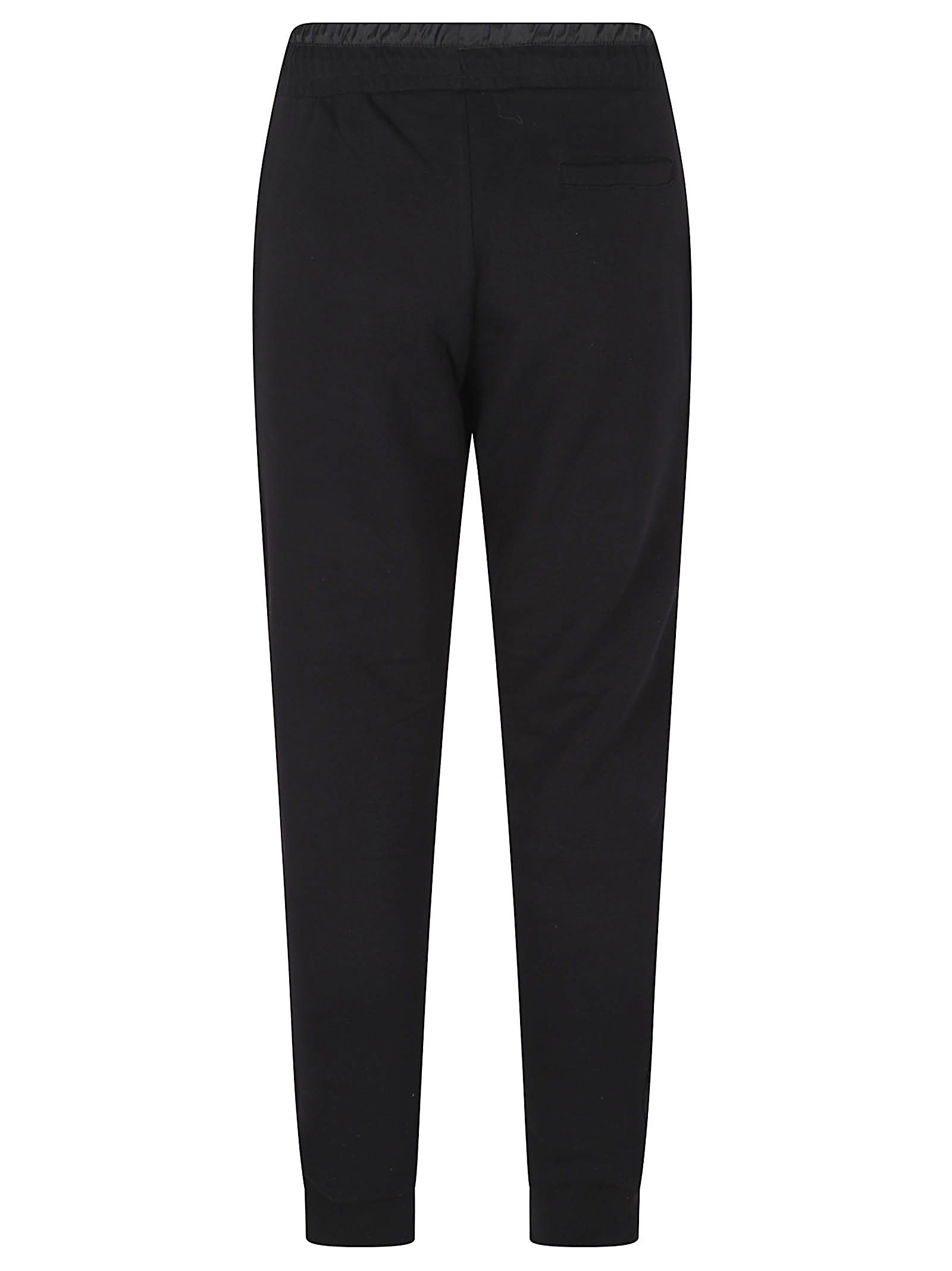 Tapered Black Jersey Trousers