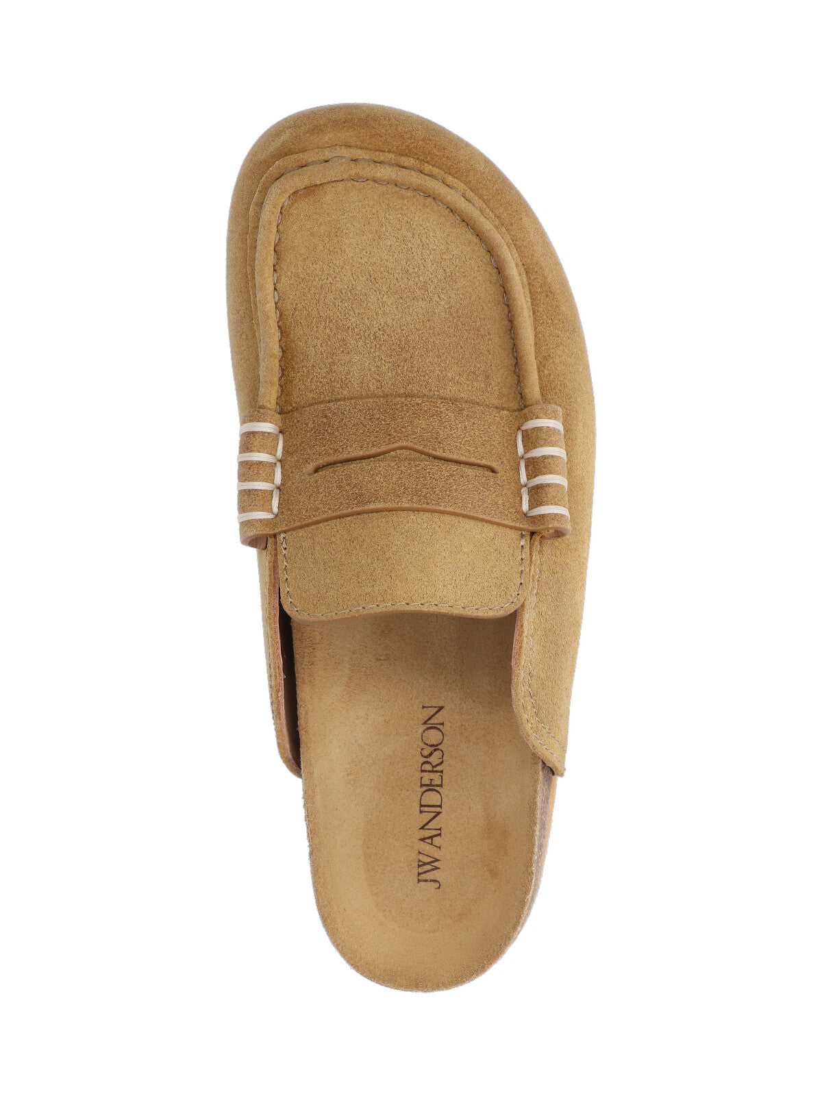 Light Brown Suede Slip-On Mules