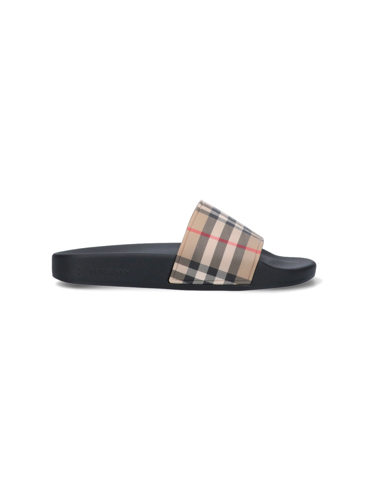 Beige Minimalist Strap Flat Sandals