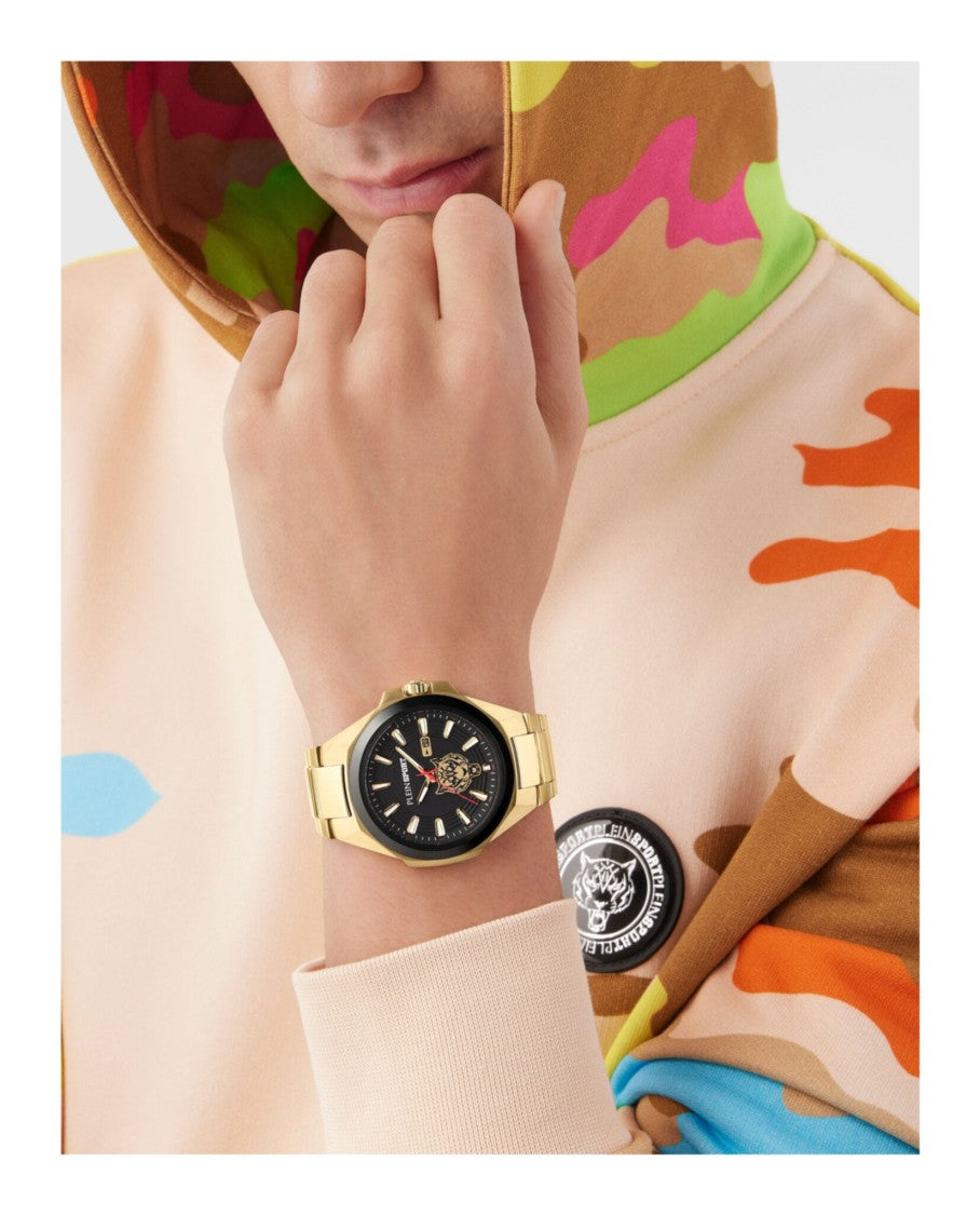 Tigermaster Bracelet Watch With Black Enamel Dial