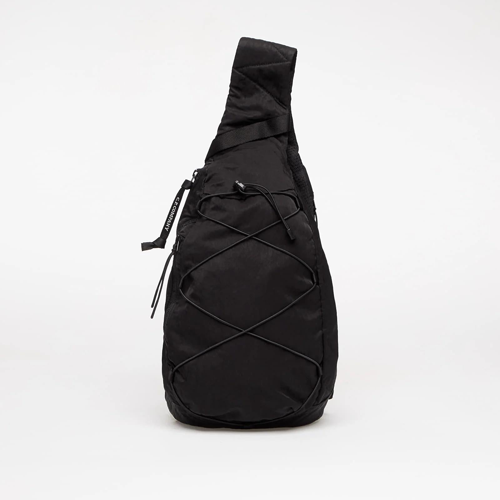 Teardrop Black Crossbody Backpack