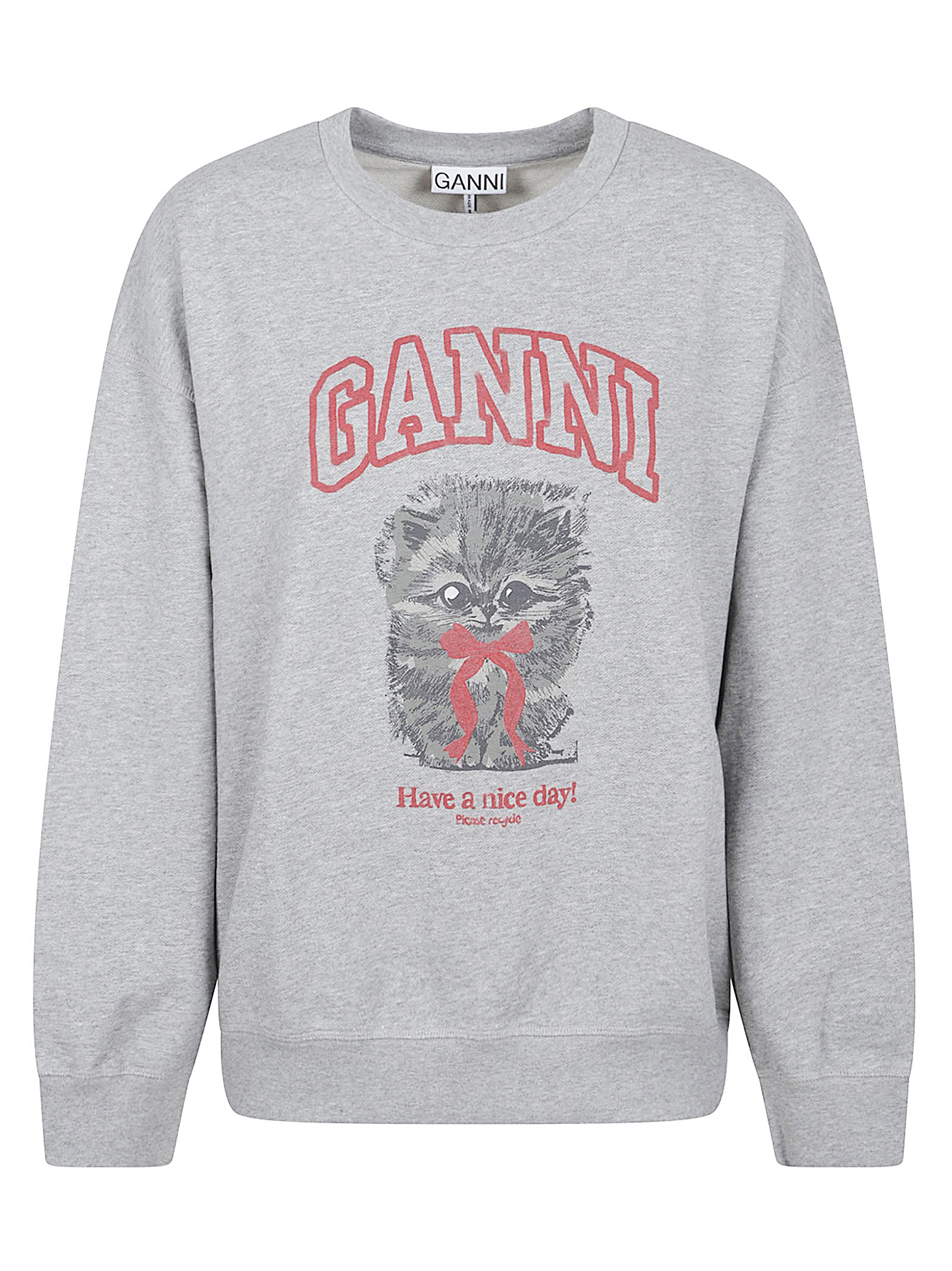 Graphic Print Grey Sweatshirt