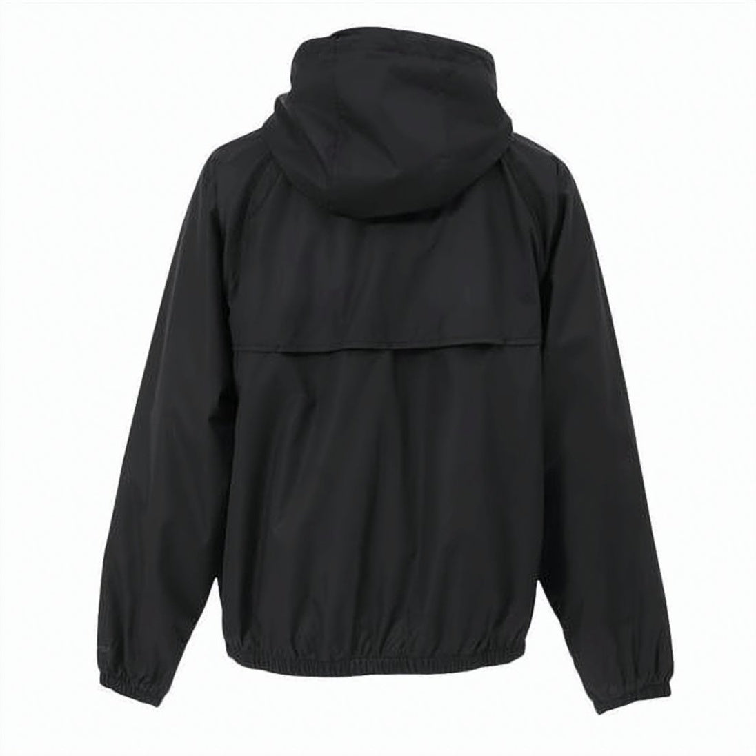 Solid Black Jacket with Adjustable Hood
