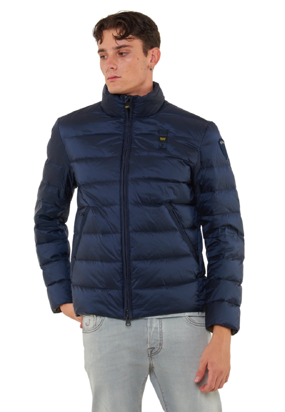 Quilted Down Jacket With Fixed Hood