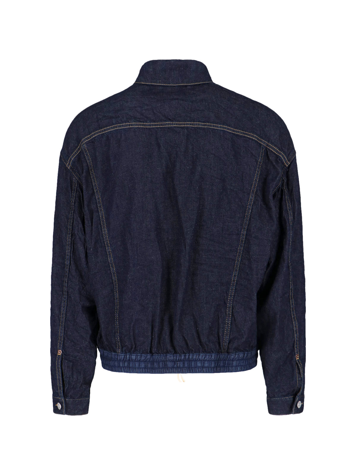 Blue Cargo Denim Cotton Hemp Jacket