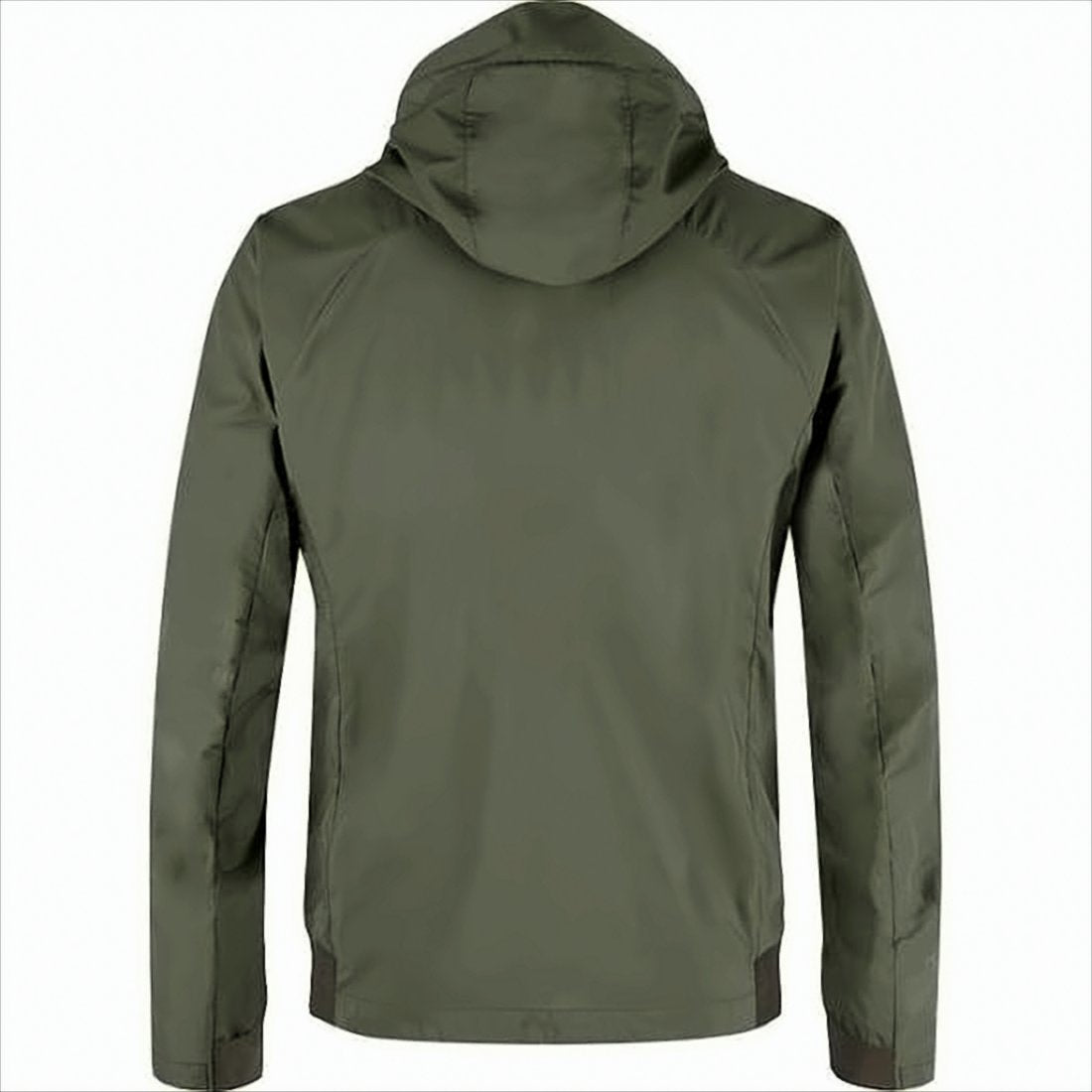 Two-Tone Green Montura Jacket with Front Zipper