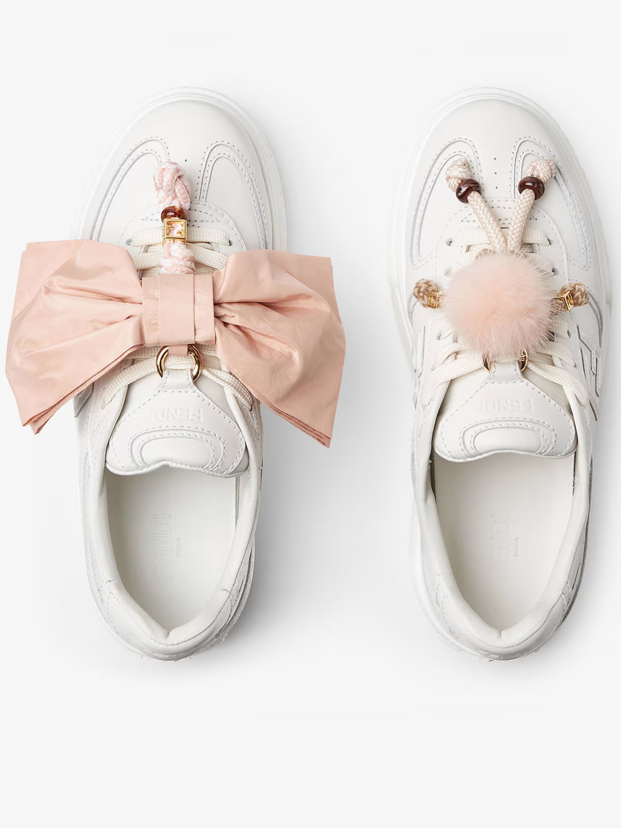 White Match Leather Doll Accessories Sneakers