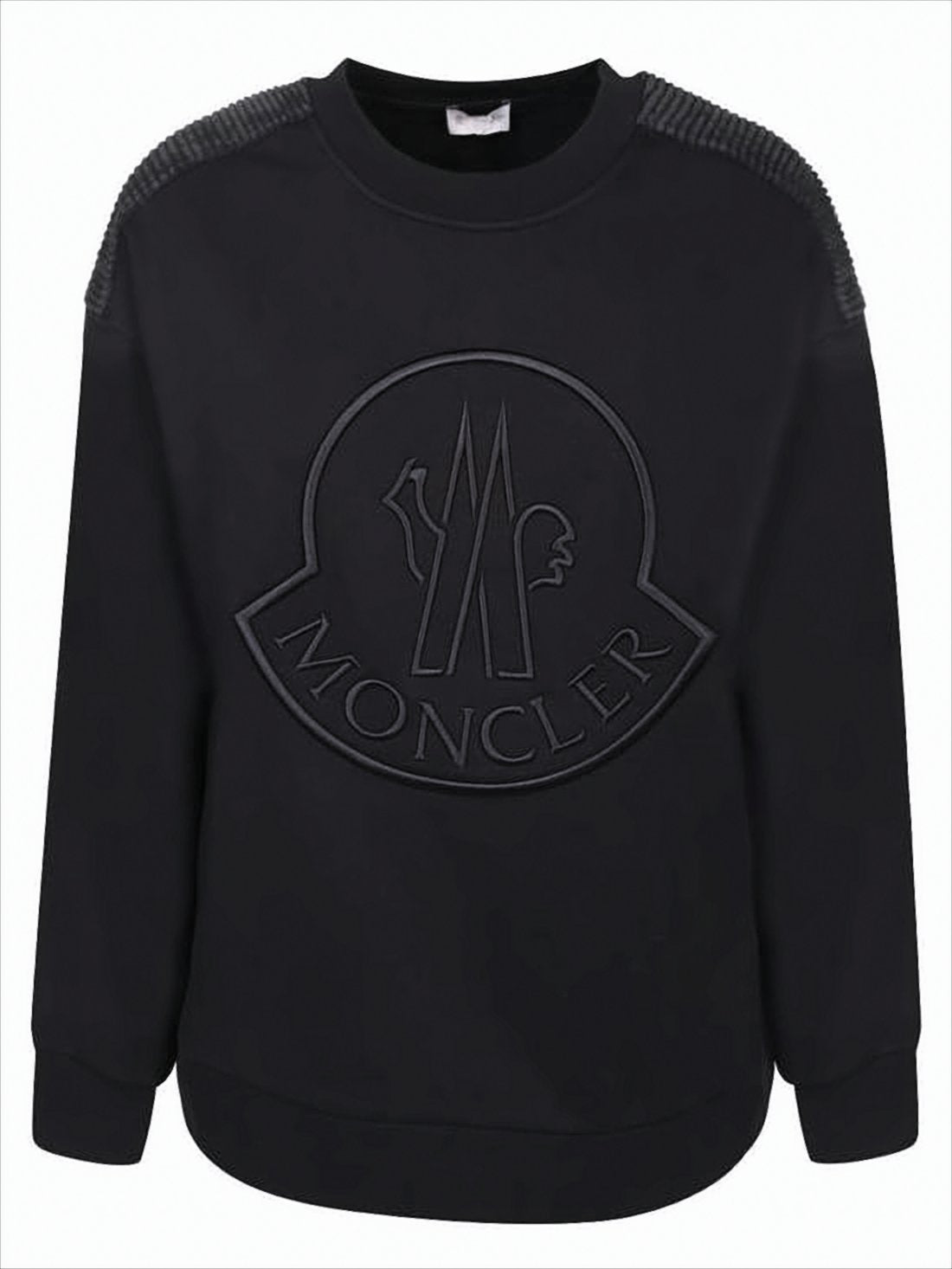 Ribbed Detail Long-Sleeve Sweatshirt