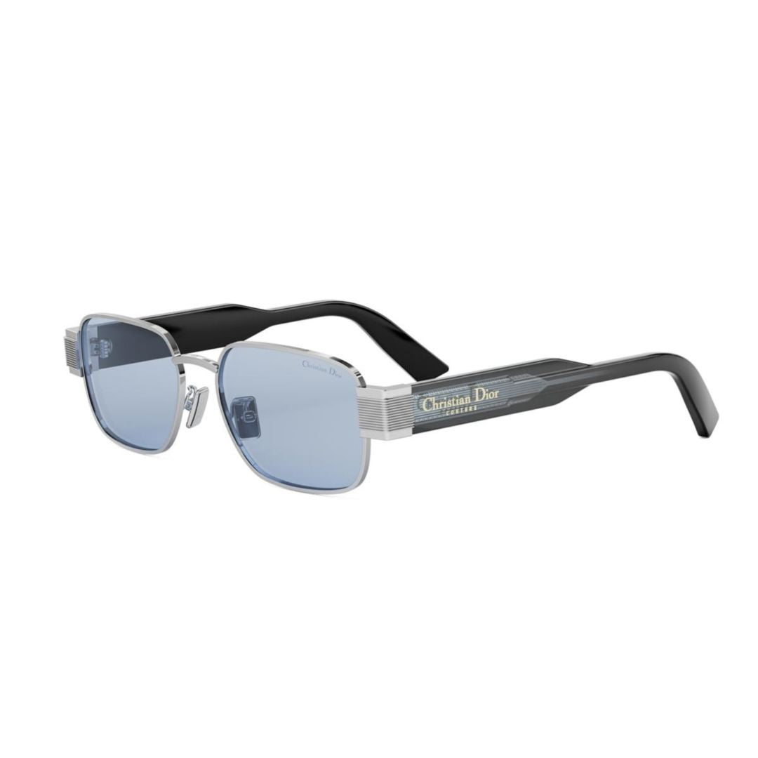 Christian Label S2u Rectangular Silver Frame Sunglasses