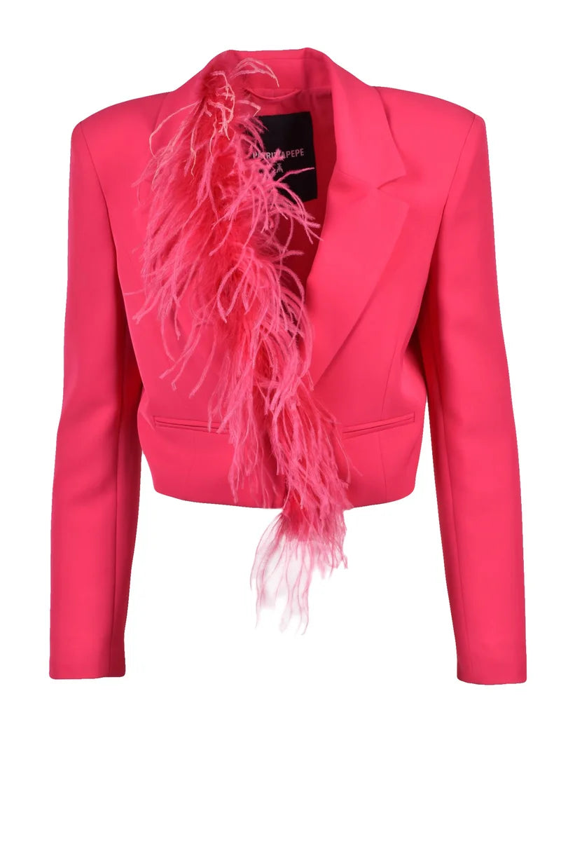 Bolero Ostrich Feathers - Fuchsia
