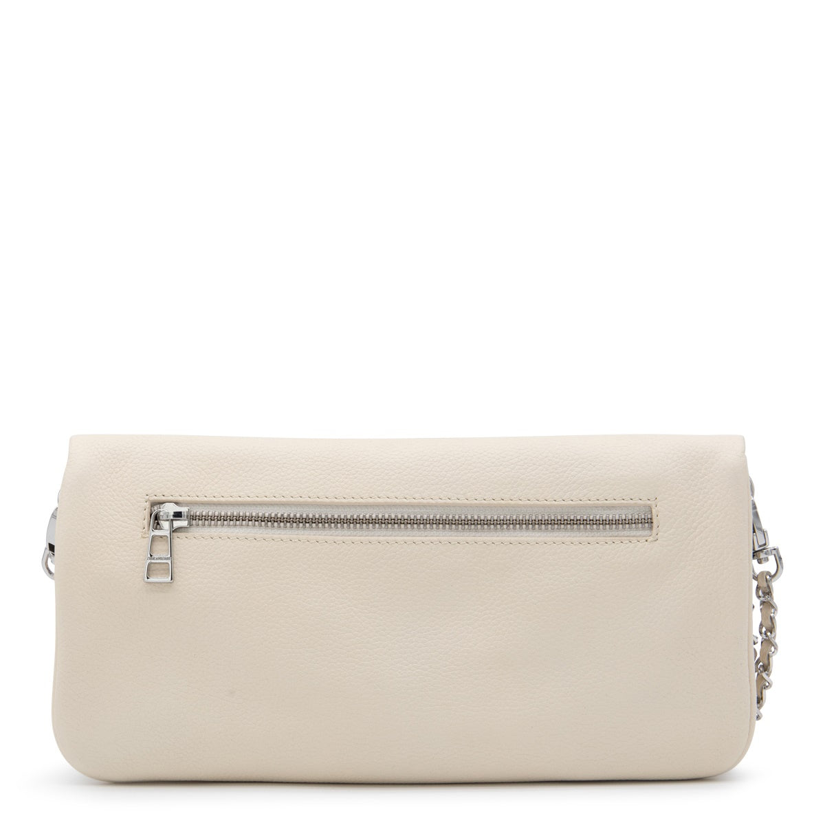 Rock Nano Textured White Leather Shoulder Bag