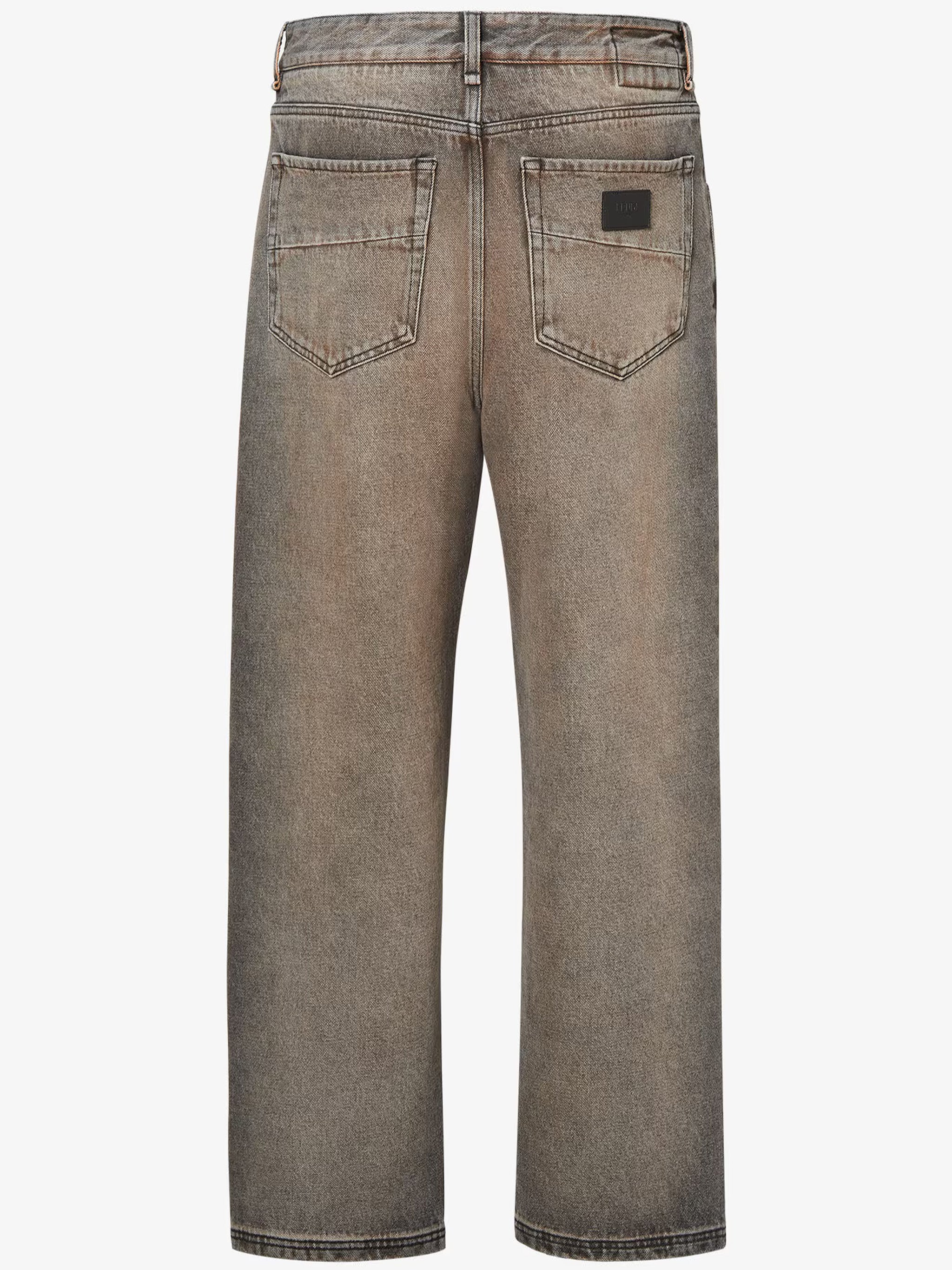Mid-Length Faded Vintage Wash Denim Shorts