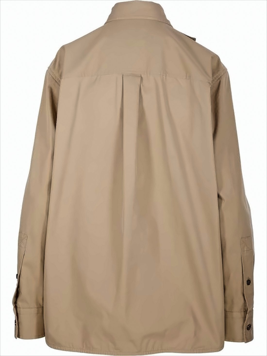 Asymmetrical Button-Designed Cotton Shirt