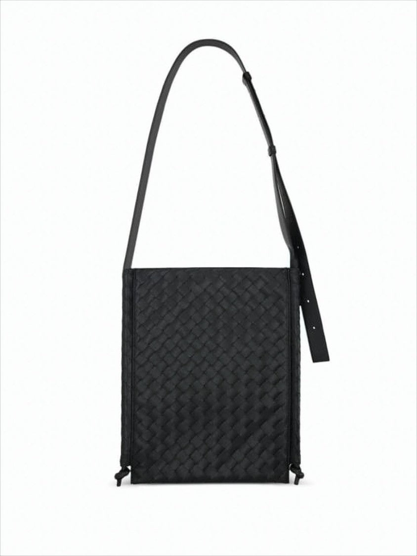 Signature Woven Calf Leather Crossbody Bag