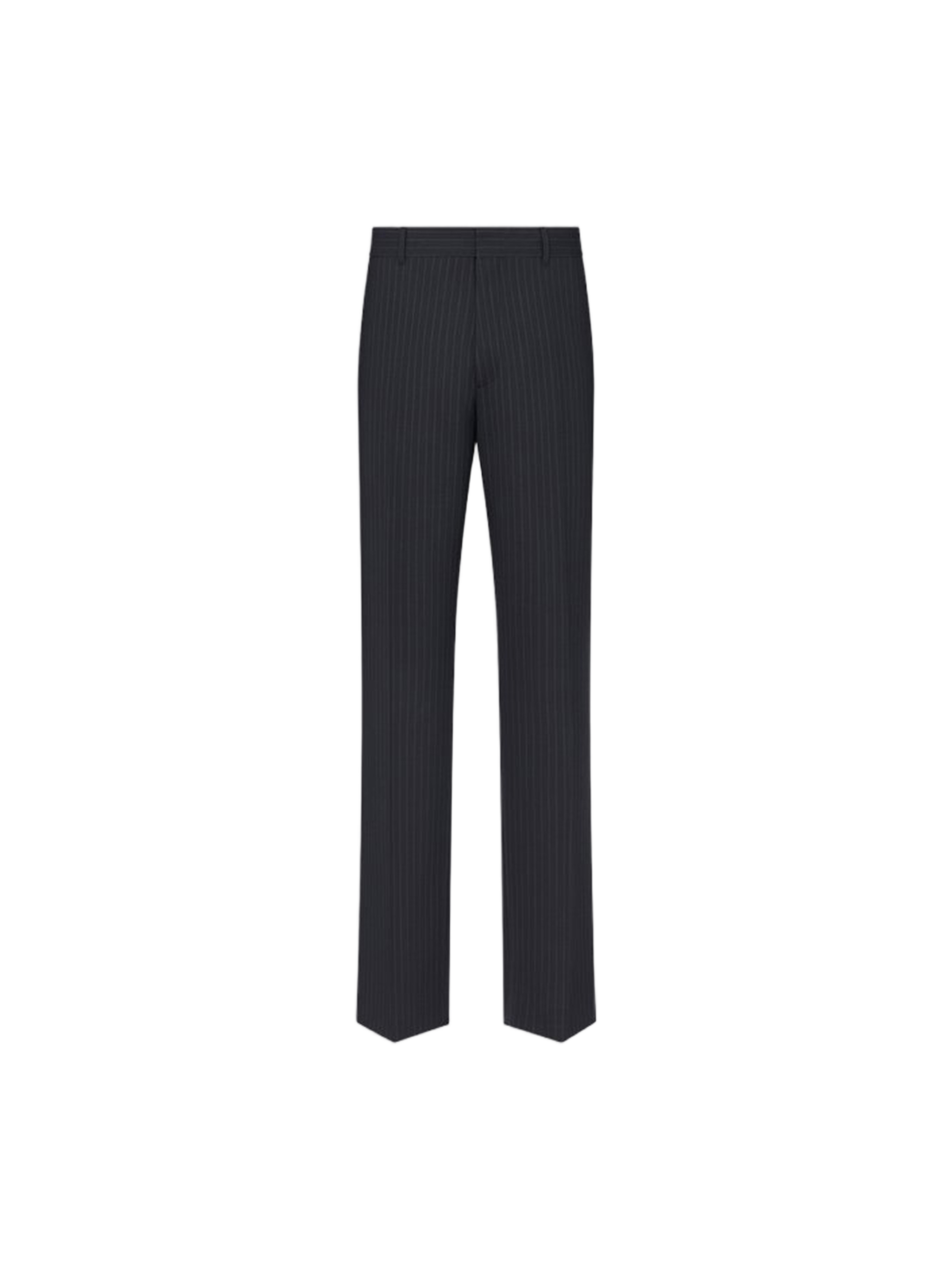 Tailored Black Pinstripe Woven Pants